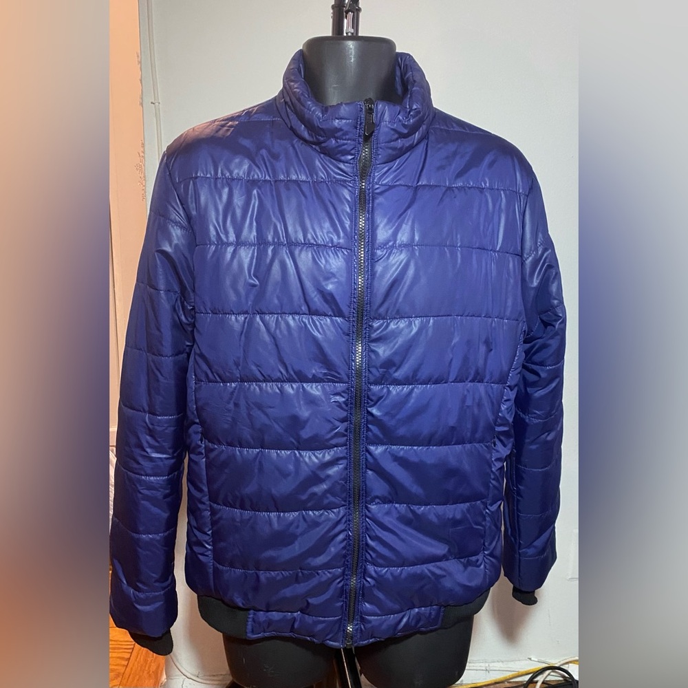 Enrge Mens Royal Blue Puffer Jacket Size Size M